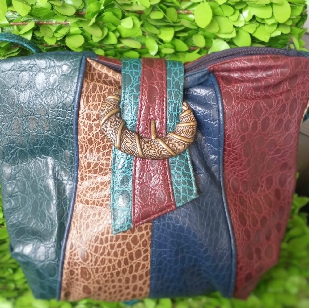 DesireTextured patchwork bag - Picture 2 of 6